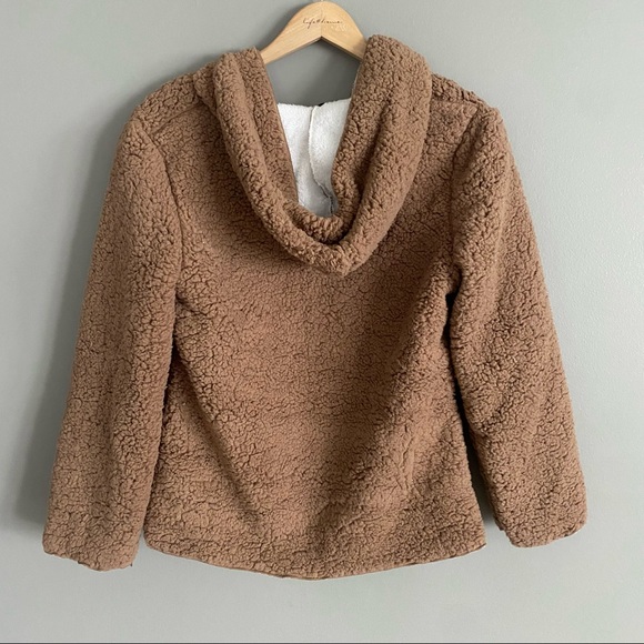 Shein Fuzzy Teddy Bear Open Front Cardigan Jacket Womens Size XS - Picture 2 of 5